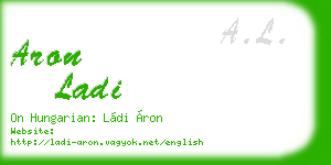 aron ladi business card